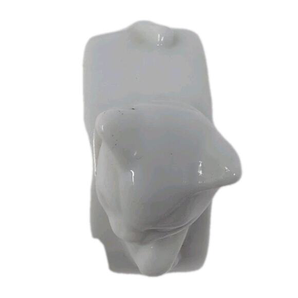 VTG Cat Napkin Rings White Set Of 4 Porcelain Ceramic With Basket Holidays - Picture 10 of 15